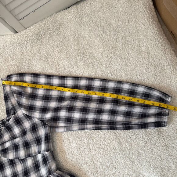 Pleione Cropped Peplum Milkmaid Puffy Long Sleeves size M - Picture 6 of 6